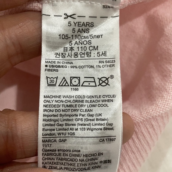 Gap 5 pale pin blue Yorker dog sweater worn once - Picture 6 of 9